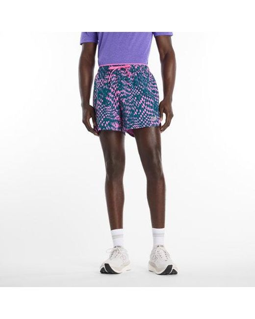 New Balance Blue London Edition Rc Printed Short 5" for men