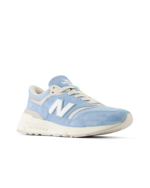New Balance 997r In Blue Suede/mesh