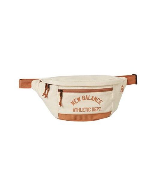 Canvas waist bag in marrone di New Balance in Natural