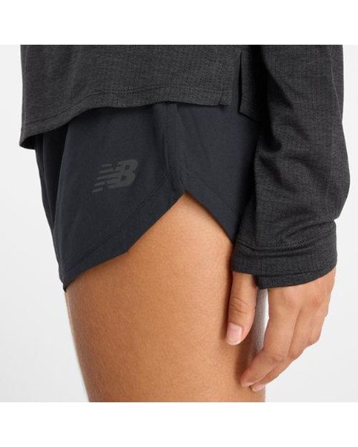 New Balance Black Athletics Long Sleeve ( Heather) Clothing