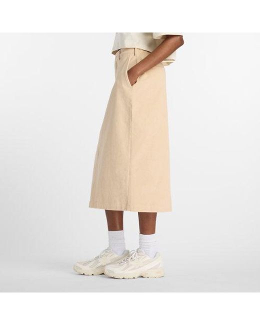 New Balance Natural Stretch Corduroy Midi Skirt