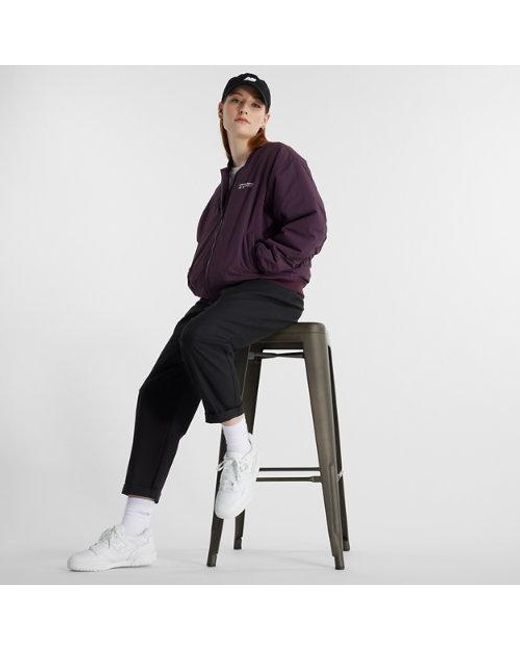 New Balance Black Boylston Twill Tapered Pant
