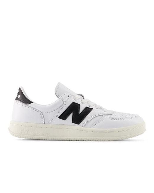 New Balance White T500 Sneakers for men