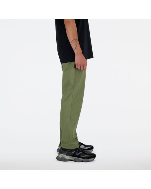 New Balance Green Twill Straight Pant 28" for men