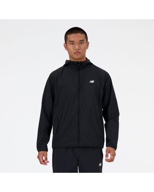 Athletics woven jacket in nero di New Balance in Blue da Uomo