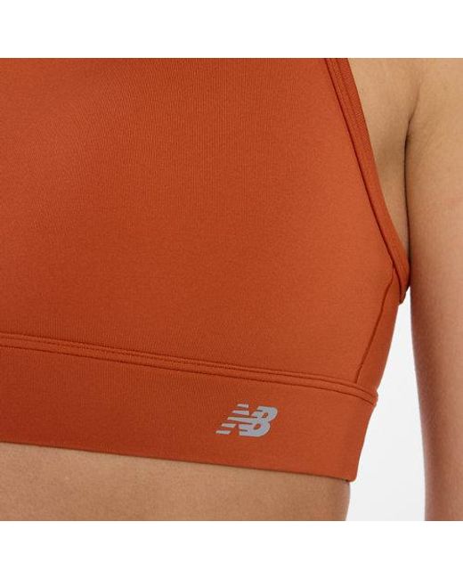 New Balance Orange Nb Essential Yoga Bra