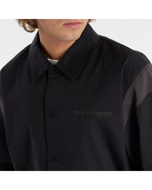 New Balance Black Athletics Varsity Jacket for men