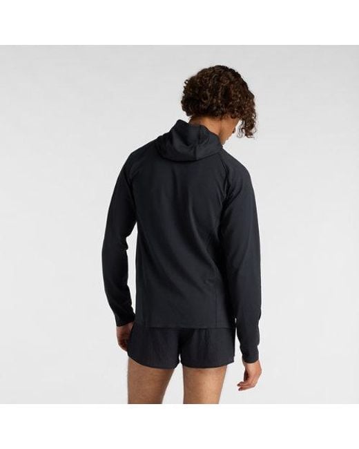 New Balance Blue London Edition Reflective Run Hoodie for men