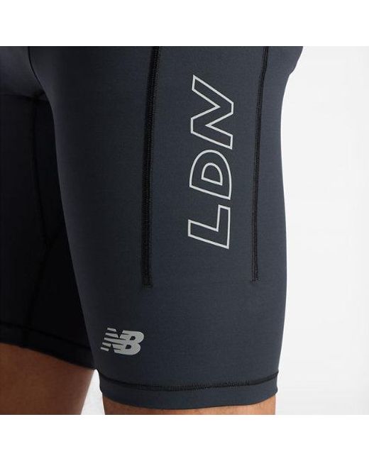 New Balance Blue London Edition Nb Sleek Pocket Half Tight 9" for men