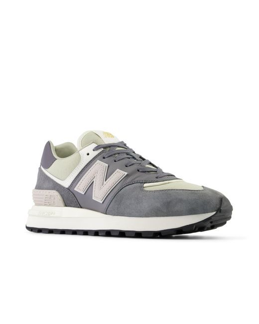 New Balance Gray 574 Legacy In Grey Suede/mesh
