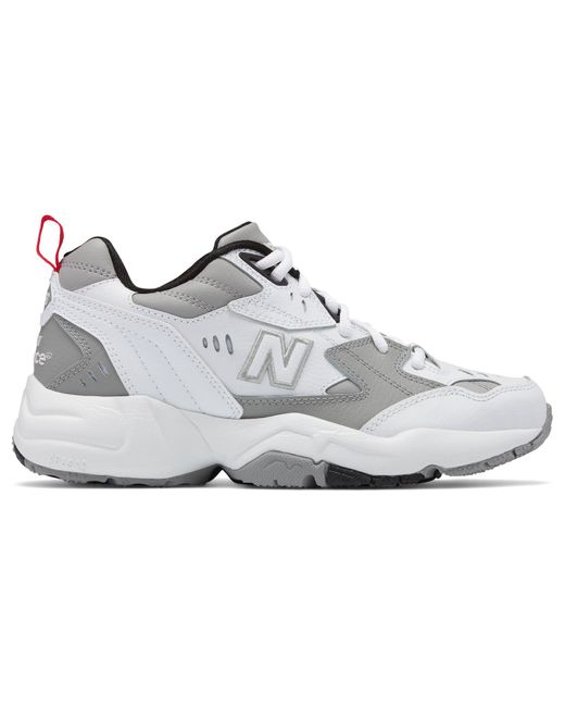 New Balance Leather Women's 608 in Grey/White (Grey) - Lyst
