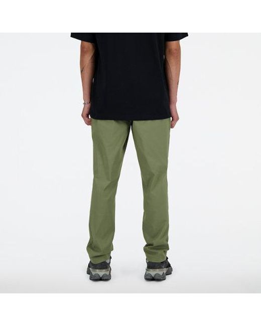 New Balance Green Twill Straight Pant 30" for men