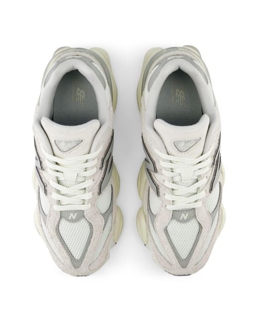 New Balance 9060 In White/grey Leather