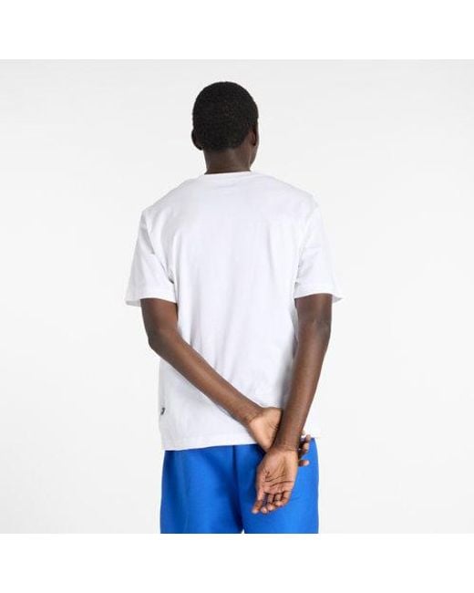 Hombre Chrome Nb T-Shirt En, Algodón, Talla New Balance de hombre de color White