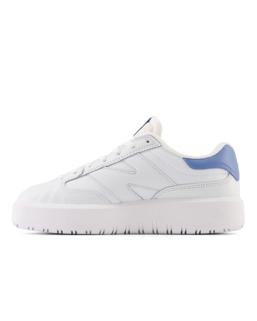 New Balance Ct302 In White/blue Leather for men