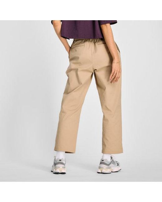 New Balance Natural Damen Boylston Twill Tapered Pant
