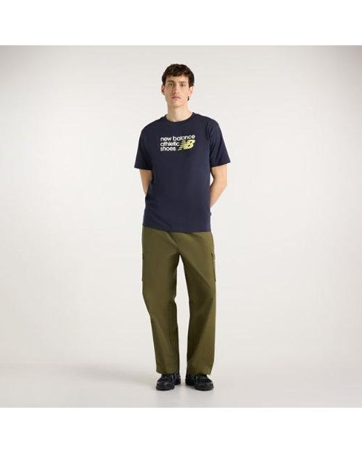 New Balance Green Woven Cargo Pant for men