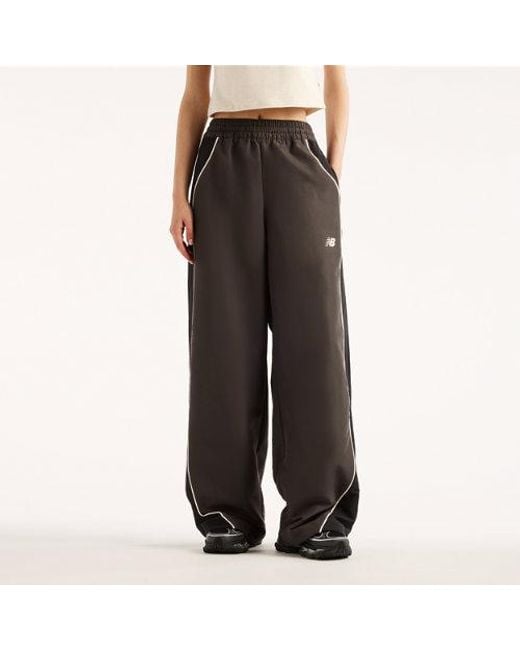 New Balance Black Trackside Woven Pant