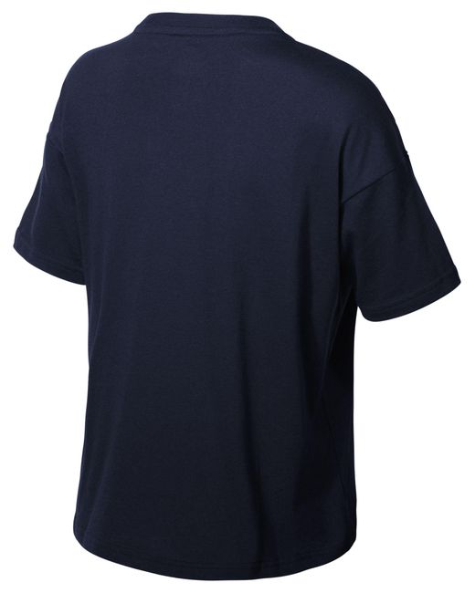 New Balance Blue Classic core stacked t-shirt in blau