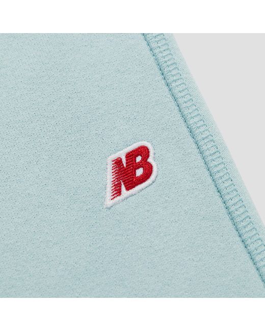 New Balance Blue Made In Usa Core Sweatpant In Yellow Cotton Fleece