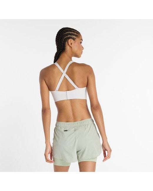 New Balance Gray Damen Nb Rc Bra