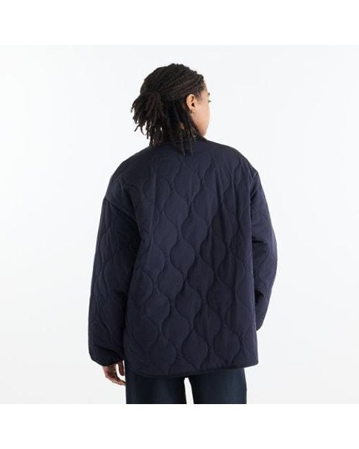 New Balance Blue Quilted Bomber