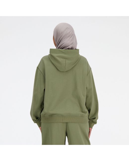 New Balance Green Athletics French Terry Hoodie