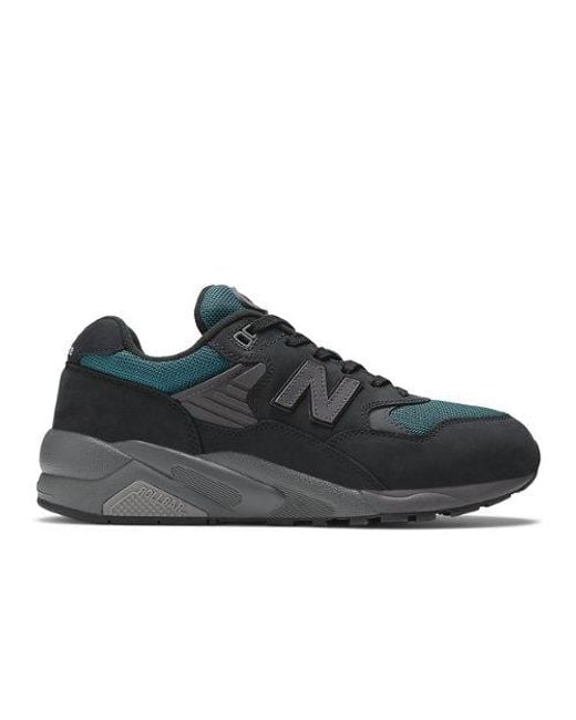 New Balance 580 In Black green grey Leather in Blue for Men Lyst UK