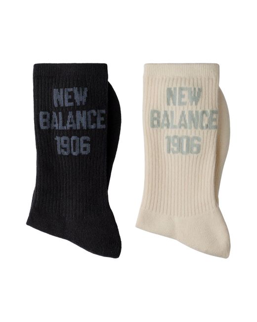 New Balance Natural 1906 Midcalf Socks 2 Pack In Cotton