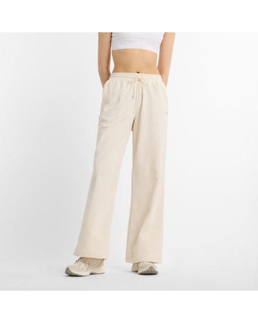Femme Coastal Fleece Pant En, Poly Knit, Taille New Balance en coloris White