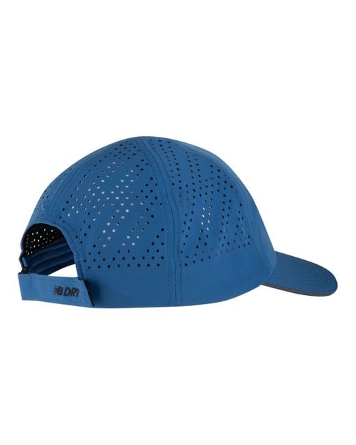 6 panel laser performance hat in blu di New Balance in Blue