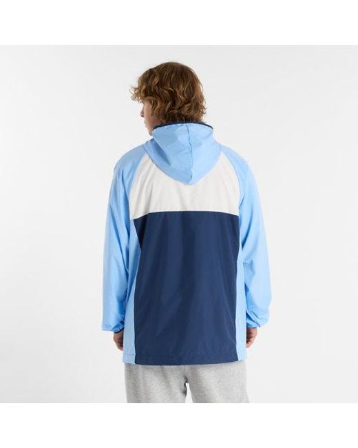 New Balance Blue Athletics Packable Jacket for men