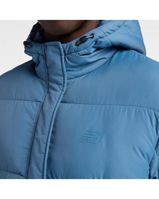 New Balance Blue Puffer Jacket for men
