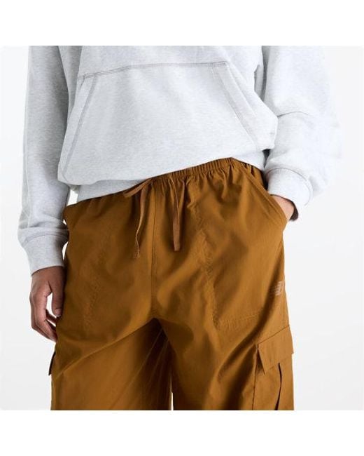 New Balance Brown Woven Cargo Pant
