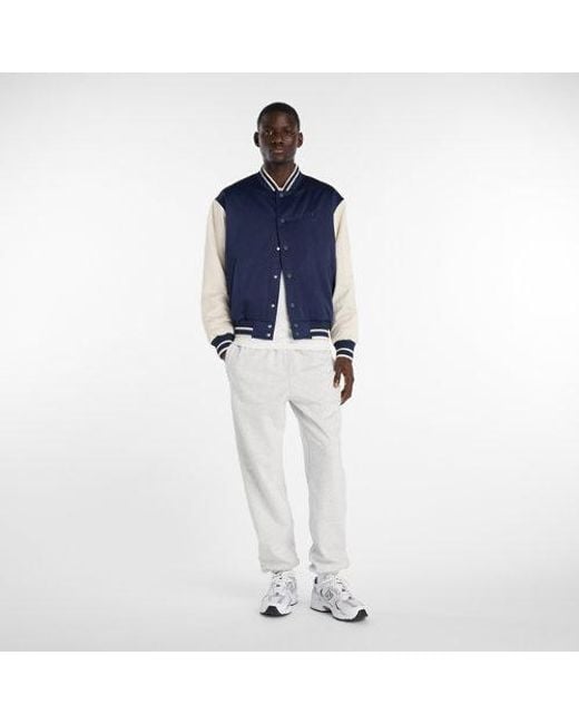 New Balance Blue Athletics Varsity Jacket for men