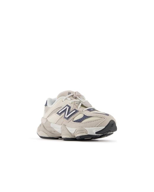 New Balance White Infants' 9060 In Synthetic