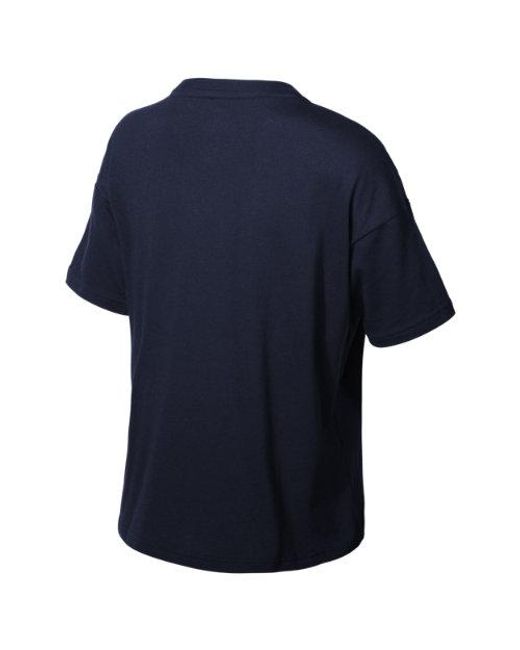 Femme Classic Core Stacked T-Shirt En, Cotton, Taille New Balance en coloris Blue