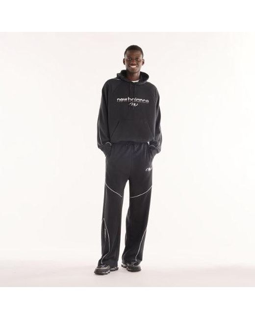 New Balance Black Trackside French Terry Pant for men