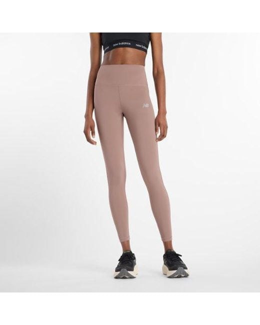 New Balance Brown Nb Sleek High Rise Legging 25"