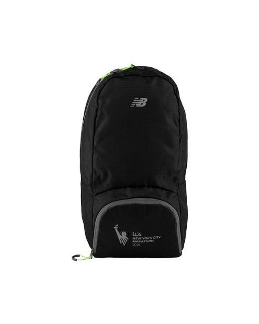 New Balance Black Nyc Foldable Back Pack