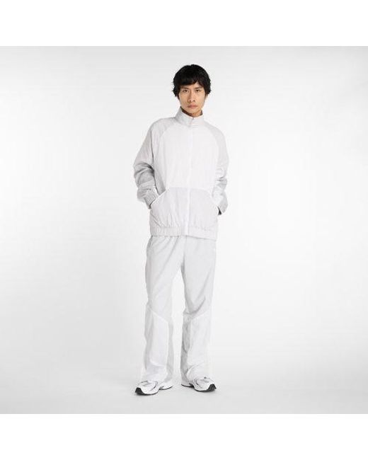 New Balance White Achieve Jacket for men