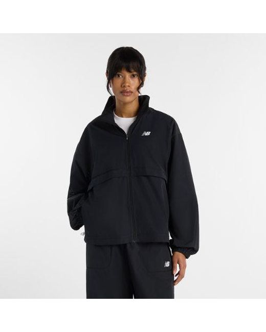 New Balance Black Trackside Woven Jacket