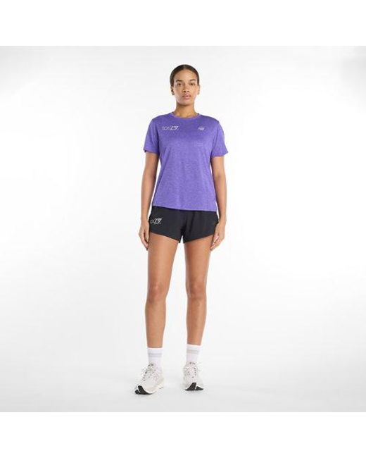 New Balance Purple London Edition Rc Essential T-Shirt