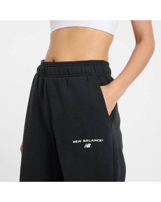 New Balance Black Reimagined Fleece Jogger