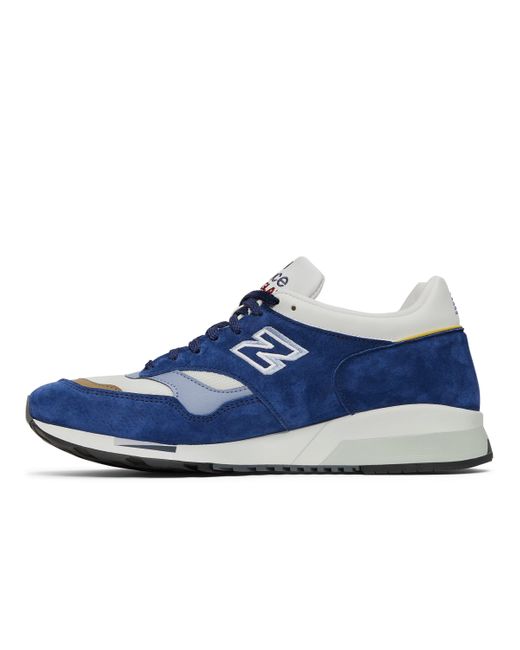 New Balance Made In Uk 1500 In Blue/white/grey/red Suede/mesh for men