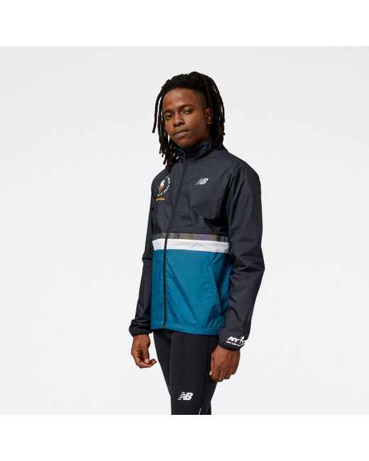 New Balance Nyc Marathon Finisher Jacket in Blue for Men Lyst