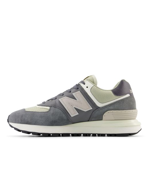 New Balance Gray 574 Legacy In Grey Suede/mesh