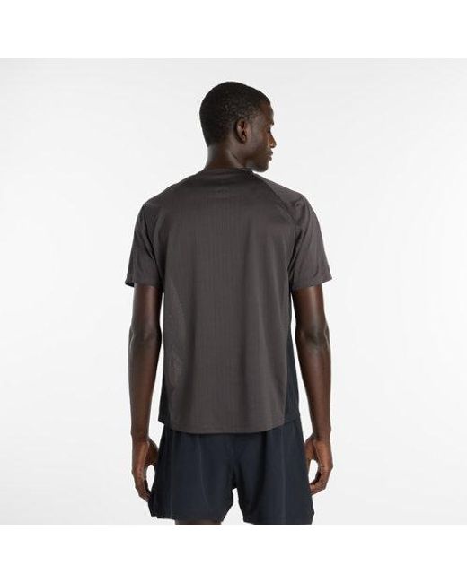New Balance Black Viz-Tech Run T-Shirt for men