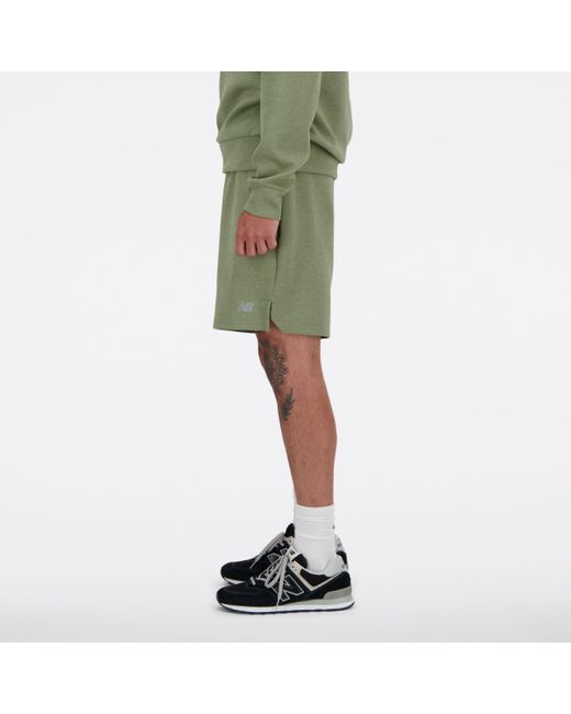 New Balance Tech Knit Short 7" in het Green voor heren