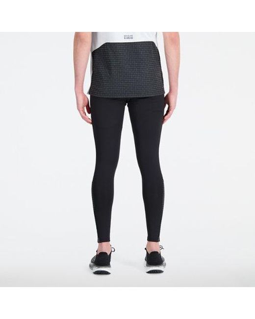 New Balance Impact Run Luminous Heat Tight In Black Poly Knit for men